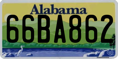 AL license plate 66BA862