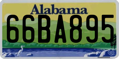 AL license plate 66BA895