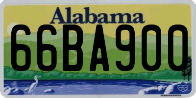 AL license plate 66BA900