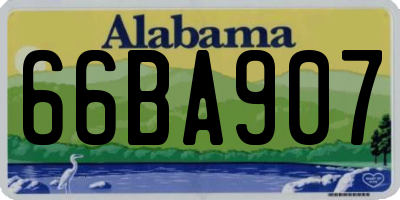 AL license plate 66BA907