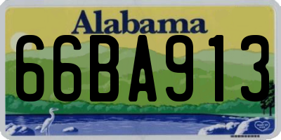 AL license plate 66BA913