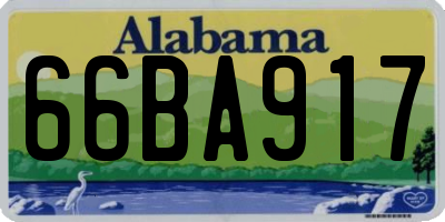 AL license plate 66BA917