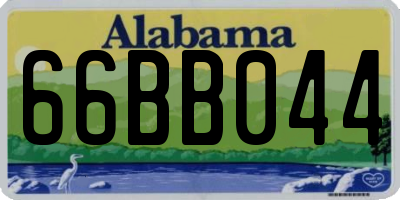 AL license plate 66BB044