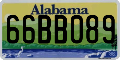 AL license plate 66BB089