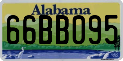 AL license plate 66BB095