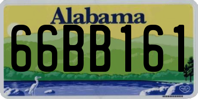 AL license plate 66BB161