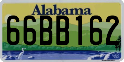 AL license plate 66BB162