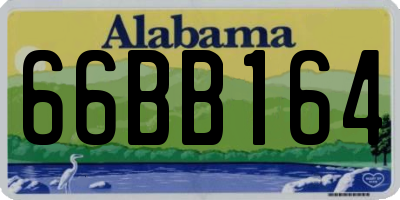 AL license plate 66BB164