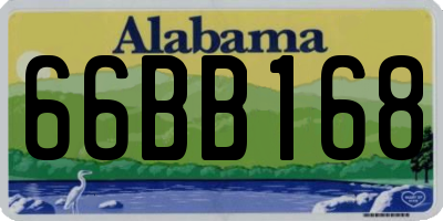 AL license plate 66BB168