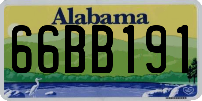 AL license plate 66BB191