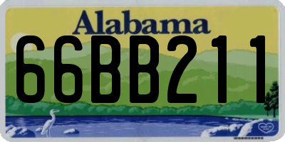 AL license plate 66BB211