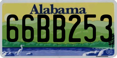 AL license plate 66BB253