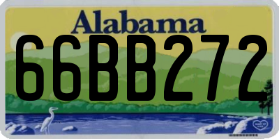 AL license plate 66BB272