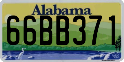 AL license plate 66BB371