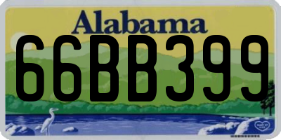 AL license plate 66BB399