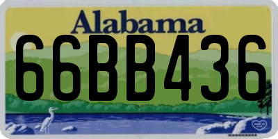 AL license plate 66BB436