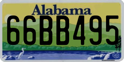 AL license plate 66BB495
