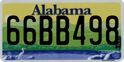 AL license plate 66BB498