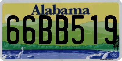 AL license plate 66BB519