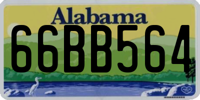 AL license plate 66BB564