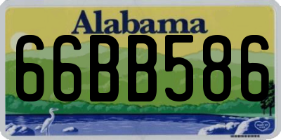 AL license plate 66BB586