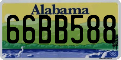 AL license plate 66BB588