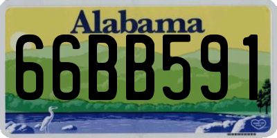 AL license plate 66BB591