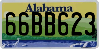 AL license plate 66BB623