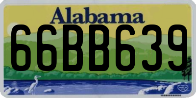 AL license plate 66BB639