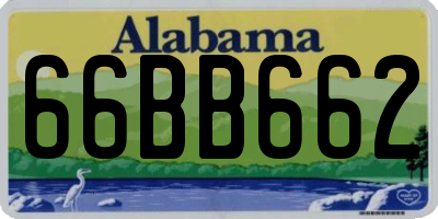 AL license plate 66BB662