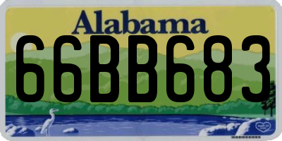 AL license plate 66BB683
