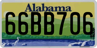 AL license plate 66BB706