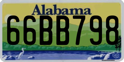 AL license plate 66BB798