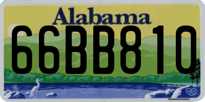 AL license plate 66BB810