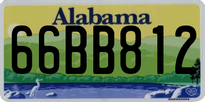 AL license plate 66BB812