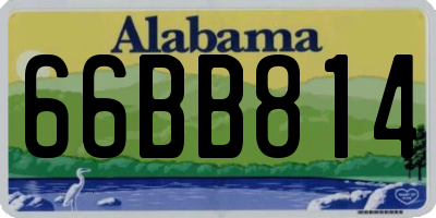 AL license plate 66BB814