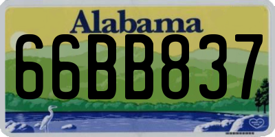AL license plate 66BB837