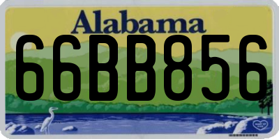 AL license plate 66BB856