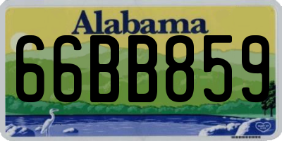 AL license plate 66BB859