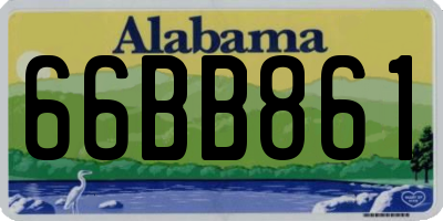 AL license plate 66BB861