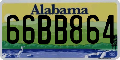 AL license plate 66BB864