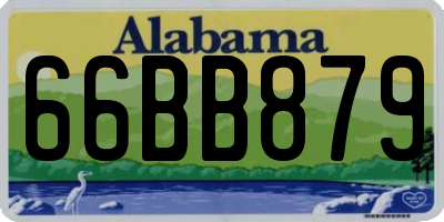 AL license plate 66BB879