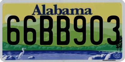 AL license plate 66BB903