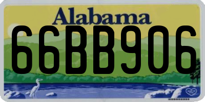AL license plate 66BB906