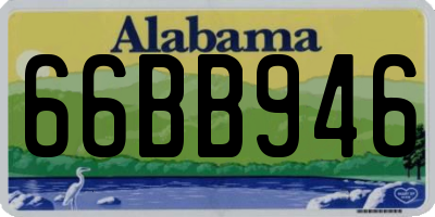 AL license plate 66BB946