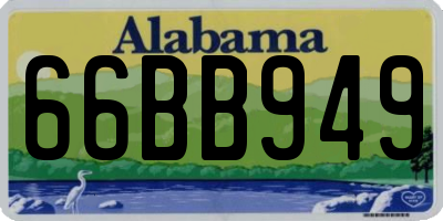 AL license plate 66BB949