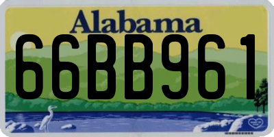 AL license plate 66BB961