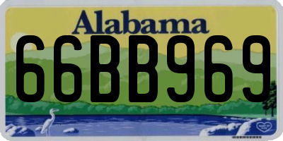 AL license plate 66BB969