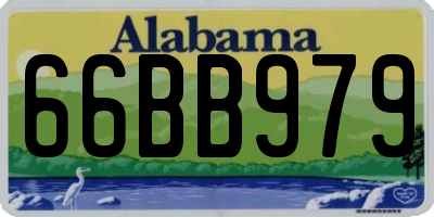 AL license plate 66BB979