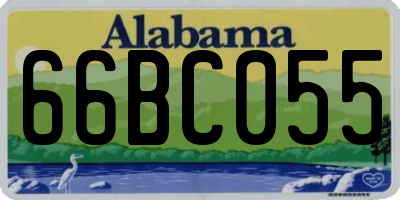 AL license plate 66BC055